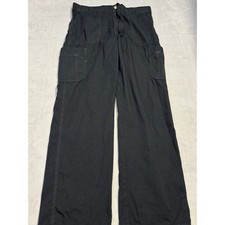 Carhartt Men's Black Relaxed Fit Cargo Pants Work Utility Drawstring Size M