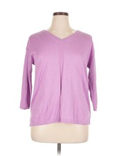 Talbots Women Purple Pullover Sweater XL Petites