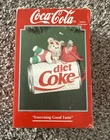 Diet Coke Ornament "Exercising Good Taste" Coca-Cola Enesco 1994 Christmas NIB
