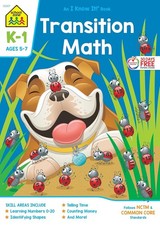 School Zone Transition Math Grades K-1 Workbook Paperback by School Zone