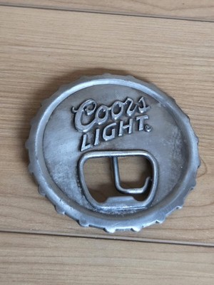Coors Light Beer Cap Belt Buckle Tailgaters Bottle Opener Promo