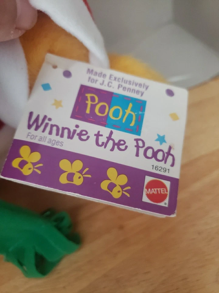 Lote De Colección De 3 Winnie The Pooh Santa Bear 15 pulgadas Navidad Pooh Ty Beanie Ballz Foto 4 de 4