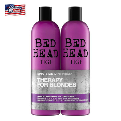 Bed Head by TIGI Dumb Blonde Restoring Shampoo and Conditioner Duo for Damaged B