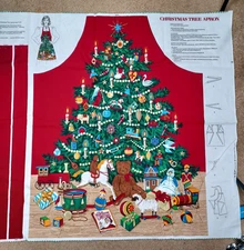 Cranston VIP Christmas Tree Apron Cut & Sew Fabric Panel