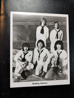 The Rolling Stones With Mick Jagger & Keith Richards Vintage 8 X 10 Promo Photo