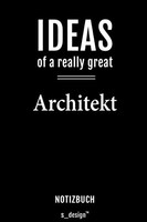 Notizbuch Architekt 120 Seiten Kariert A5 Schwarz Papier Geschenkidee