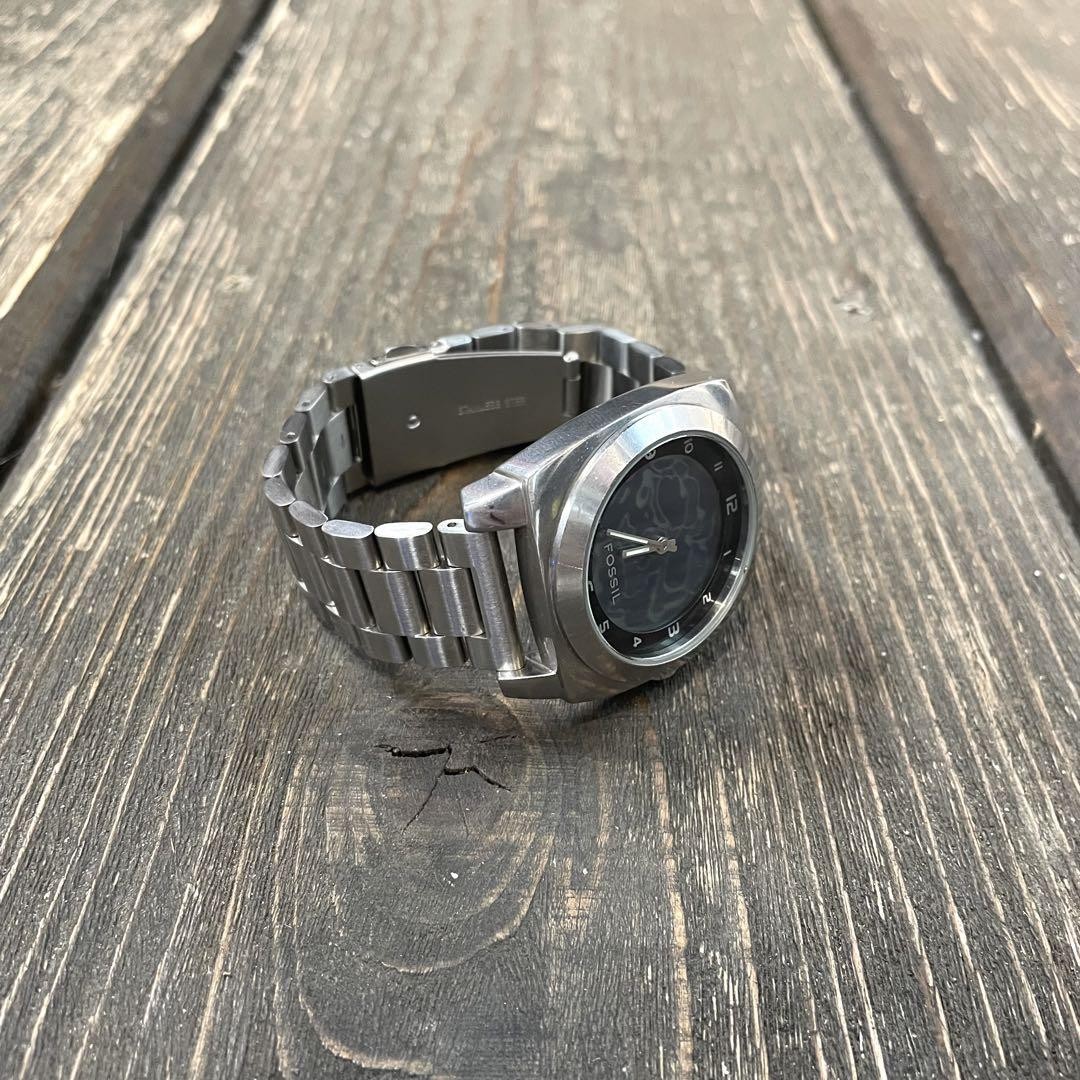 Fossil bic tic skull camo 00s 90s y2k Men's Quartz Round Fossil bic tic skull camo 00s 90s y2k Men's Quartz Round
