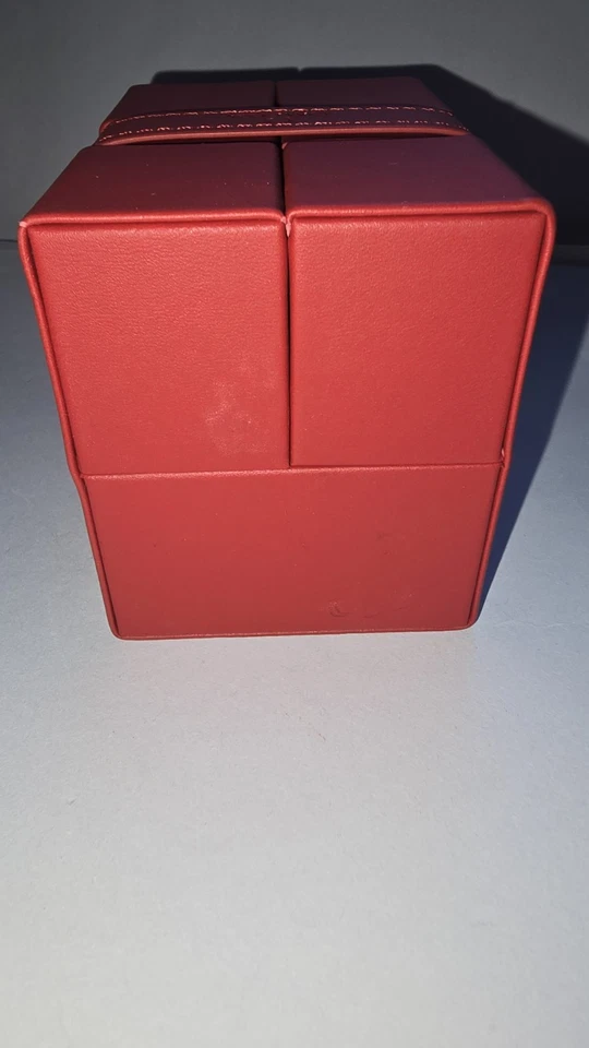 OMEGA Seamaster Speedmaster Constellation DeVille Red Leather Travel Display Box - Image 2 of 4