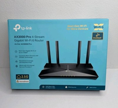 TP-Link Archer AX3000 Pro Dual-Band Wi-Fi 6 Gigabit Router Black 4-Stream