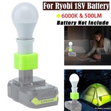 Outdoor Led Work Light E27 Bulb Lamp For Ryobi 18v Li-ion Battery Flashlight Outdoor Led Work Light E27 Bulb Lamp For Ryobi 18v Li-ion Battery Flashlight