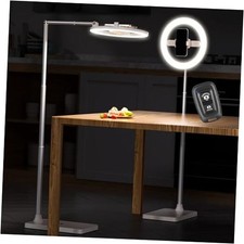 10" Ring Light with Stand, Overhead Phone Mount Adjustable Floor Ring Light