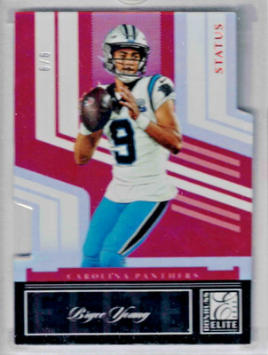 2025 Donruss Elite Bryce Young 2005 Status 9/9 Jersey #