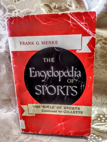 VINTAGE 1955 SPORTS STATS * ENCYCLOPEDIA OF SPORTS BY FRANK G. MEDKE