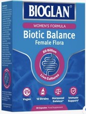 Bioglan Formula Biotic Balance Flora 30 Cap 12 STRAINS - EXPIRY 06/2025 - (2452)