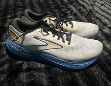 Brooks Glycerin 21 GTS Mens Running Comfort Shoes White/Sapphire/Orange Size 9.5