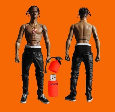 Travis Scott Collectible Action Figure 10 Years Edition + Rodeo