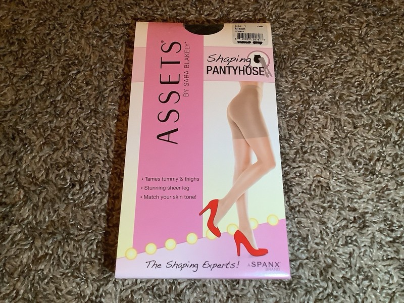 Spanx Assets sheer shaping pantyhose, color black, size: 1