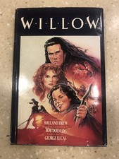 Willow Hardcover by Drew, 1988 Willow Movie Val Kilmer Vintage 1980’s Movie Book