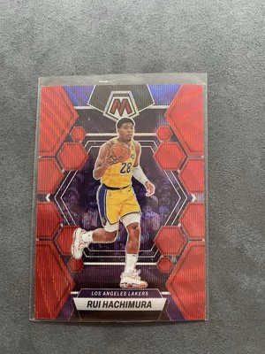 2022-23 Panini Mosaic Basketball Rui Hachimura Red Wave Mosaic Prizm # 139