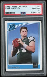 2018-19 Donruss Sam Darnold 301 Rated Rookie PSA 10