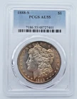 1888-S Morgan Silver Dollar PCGS AU55 Toned - T431