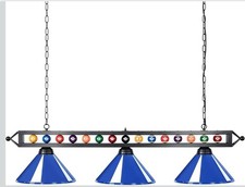 Wellmet 59 inch Hanging Pool Table Light Fixture for Game Room Beer Party, Ball