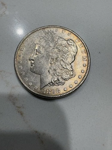 1898 $1 Morgan Silver Dollar AU