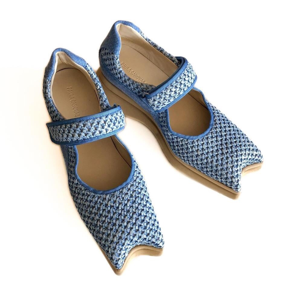 paula canovas del vas Diablo メリージェーン 36 Paula Canovas Del Vas Platform Diablo Denim Maryjanes Women's Size