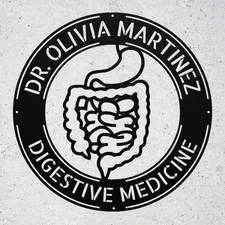 Personalized Gastroenterology Metal Sign Professional Doctor Office Decor