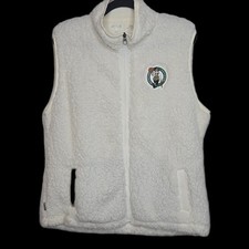 Antigua Boston Celtic NBA Full Zip Sherpa VestSherpa Teddy Fleece W Size 2XL