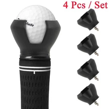 4Pcs 4-Prong Golf Ball Pick Up Retriever Grab Claw Sucker Tool For Putter Grip