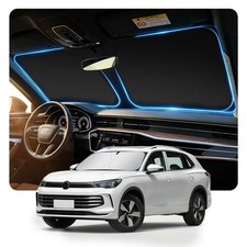 63x33 Upgraded Foldable Car Windshield Sun Shade Heat Blocker