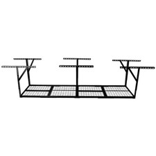 4x8ft Overhead Garage Storage Rack, Heavy-Duty Metal Garage Ceiling Storage Rack
