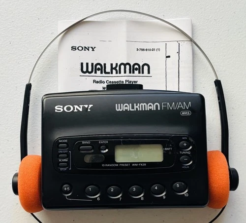 SONY Walkman WM-FX28 AM/FM Cassette Player - New Belt - Reconditioned!