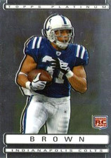 2009 Topps Platinum #117 Donald Brown RC Indianapolis Colts
