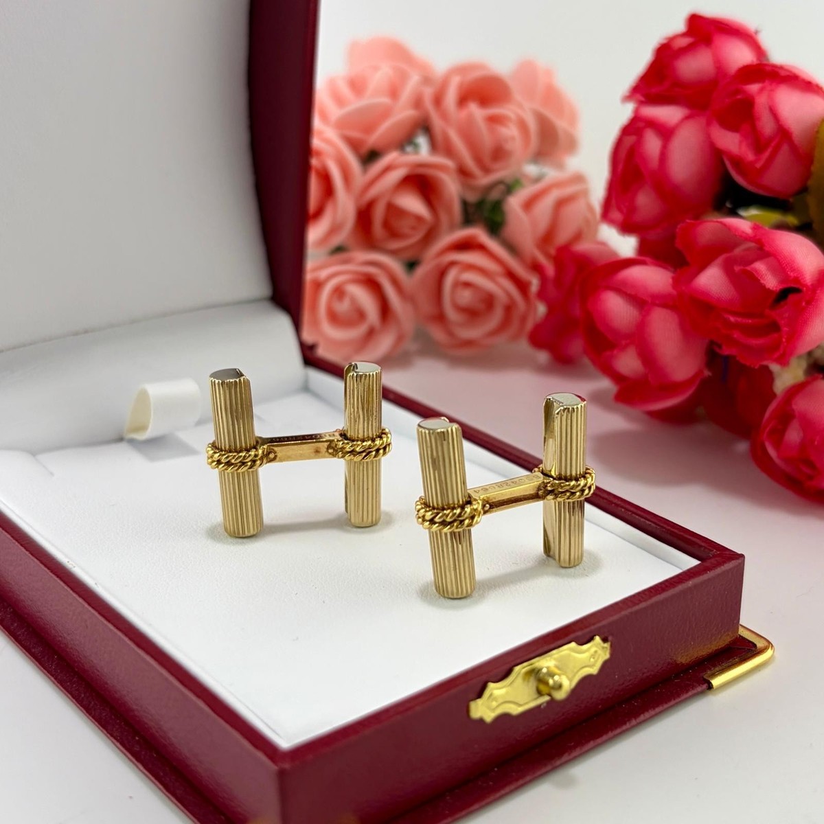 VAN CLEEF & ARPELS SOLID 18K YELLOW GOLD CUFFLINKS - C1465 | eBay