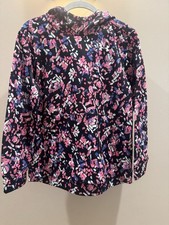 Under Armour Fleece Printed Pink  Black Hoodie - Girls Youth Large