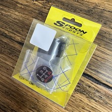 Authentic 5 Speed Spoon Sports Duracon Shift Knob Black