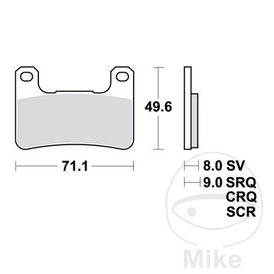 TRW carbon brake pads CRQ ALTN: 7320007