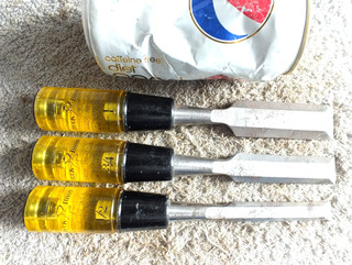 SET OF THREE BUCK BROS WOOD CHISELS 1/2" 3/4" 1" MADE IN USA