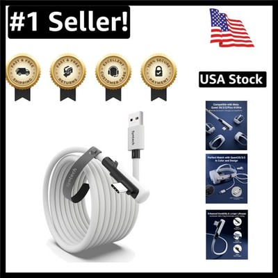 16FT Durable VR Link Cable for Oculus, Quest 3S & PC Gaming - Fast Data Transfer
