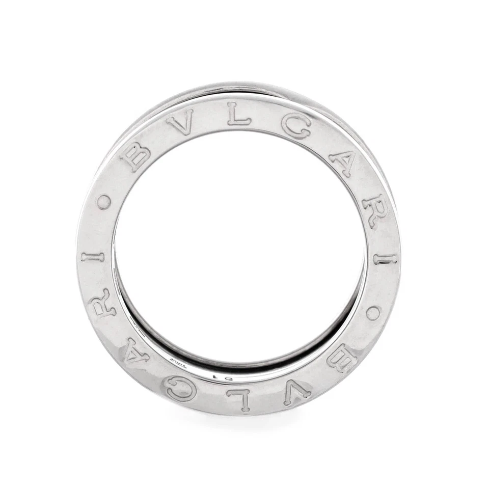 Anillo de dos bandas de oro blanco de 18 quilates Bvlgari B.Zero1 Foto 2 de 3