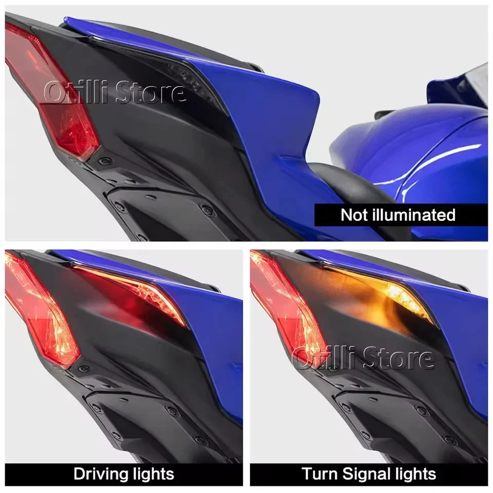 Luz traseira integrada de LED na cauda para YAMAHA YZF R7 2022-2025 luz de seta - Imagem 4 de 4