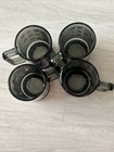 Vtg 70s NFL Smoked Glass Team Helmets Beer Mugs Set Of 4 — photo 7