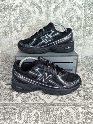New Balance 740 schwarz/silber gebraucht (guter Zustand) - Größe 40
