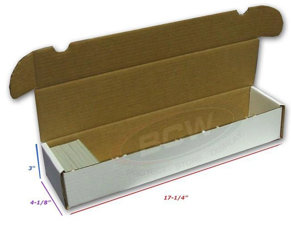 25 BCW 930 COUNT CARDBOARD CARD STORAGE BOXES Trading Sports Case Baseball Box - Image 2 of 4