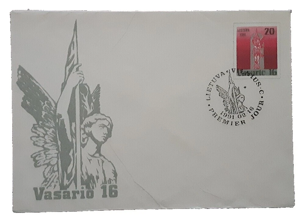 Used Cover Lithuanian Stamps