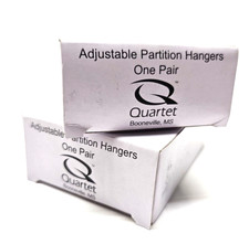 4 Each,Quartet Adjustable Partition Hangers, Aluminum/Black,7502