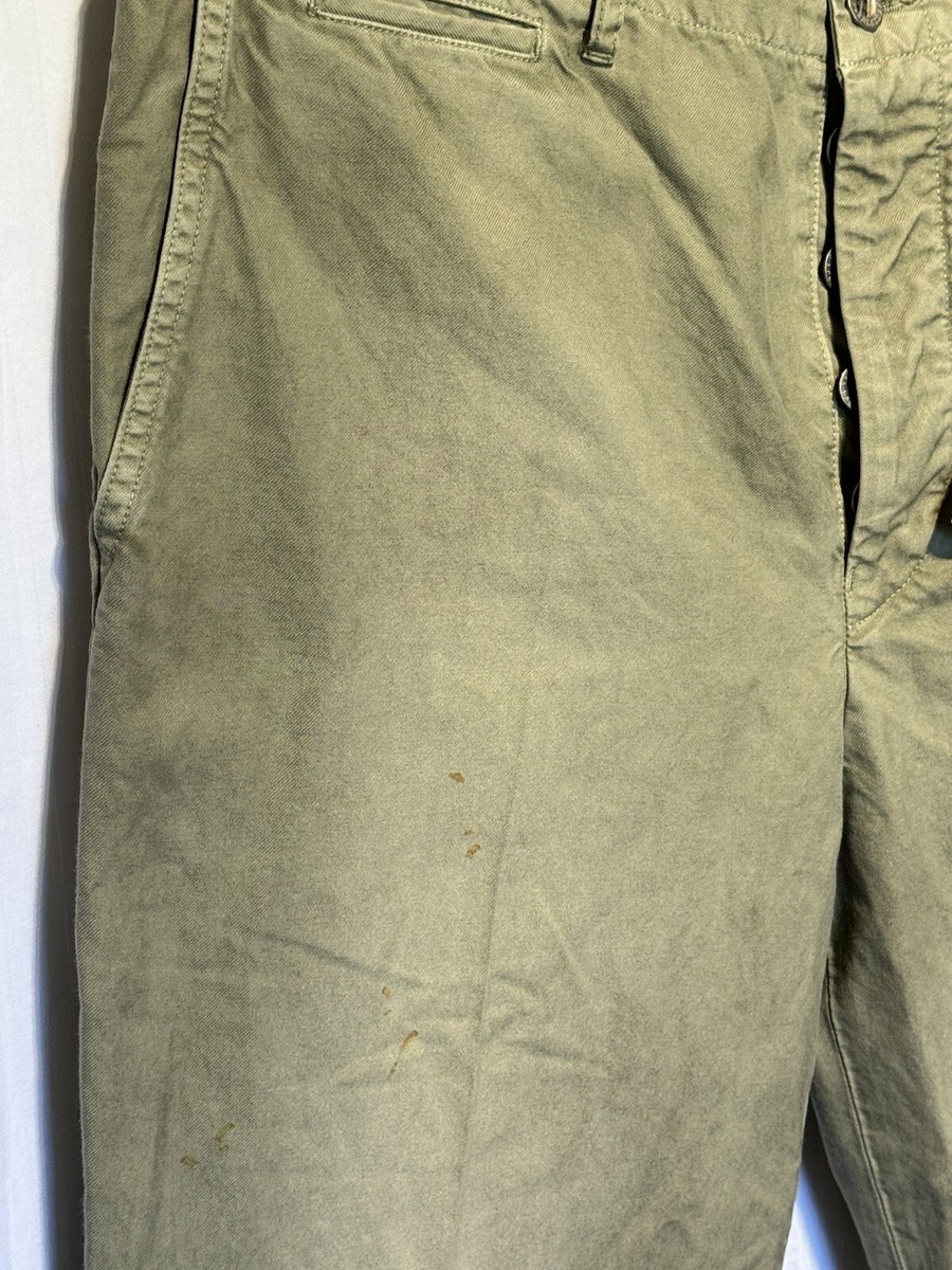 VISVIM CHINO PANTS Color LT Green Model:damaged Size 5 MSRP VISVIM CHINO PANTS Color LT Green Model:damaged Size 5 MSRP