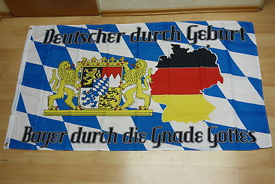 Bayer durch die Gnade Gottes Fahne Flagge Fahnen Bayern Bayrische Fahne 1,50 m
